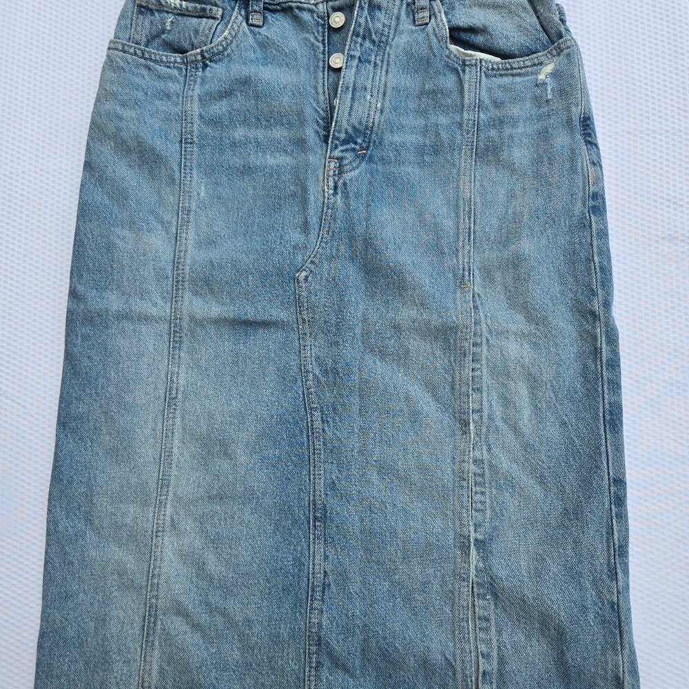 We The Free Long denim skirt